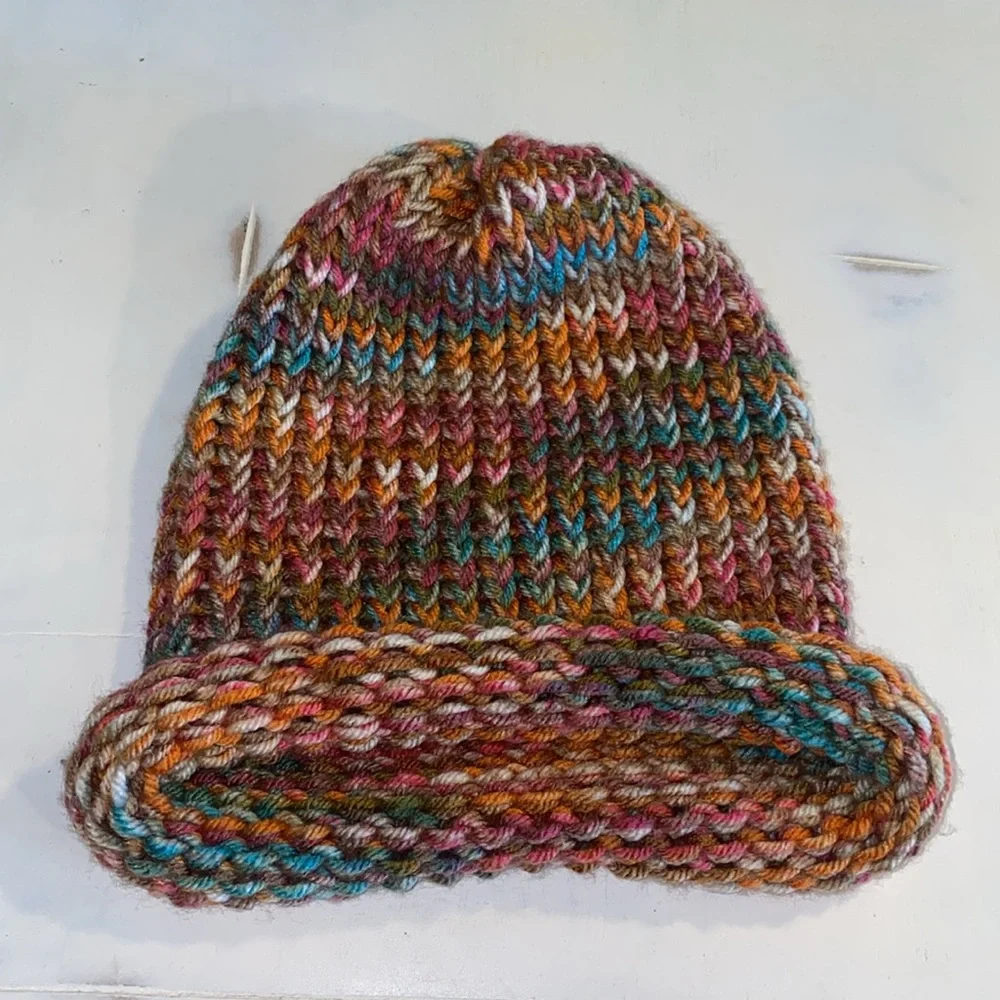 Unbranded Three Hand Knitted Adult‎ Beanies Multi Color